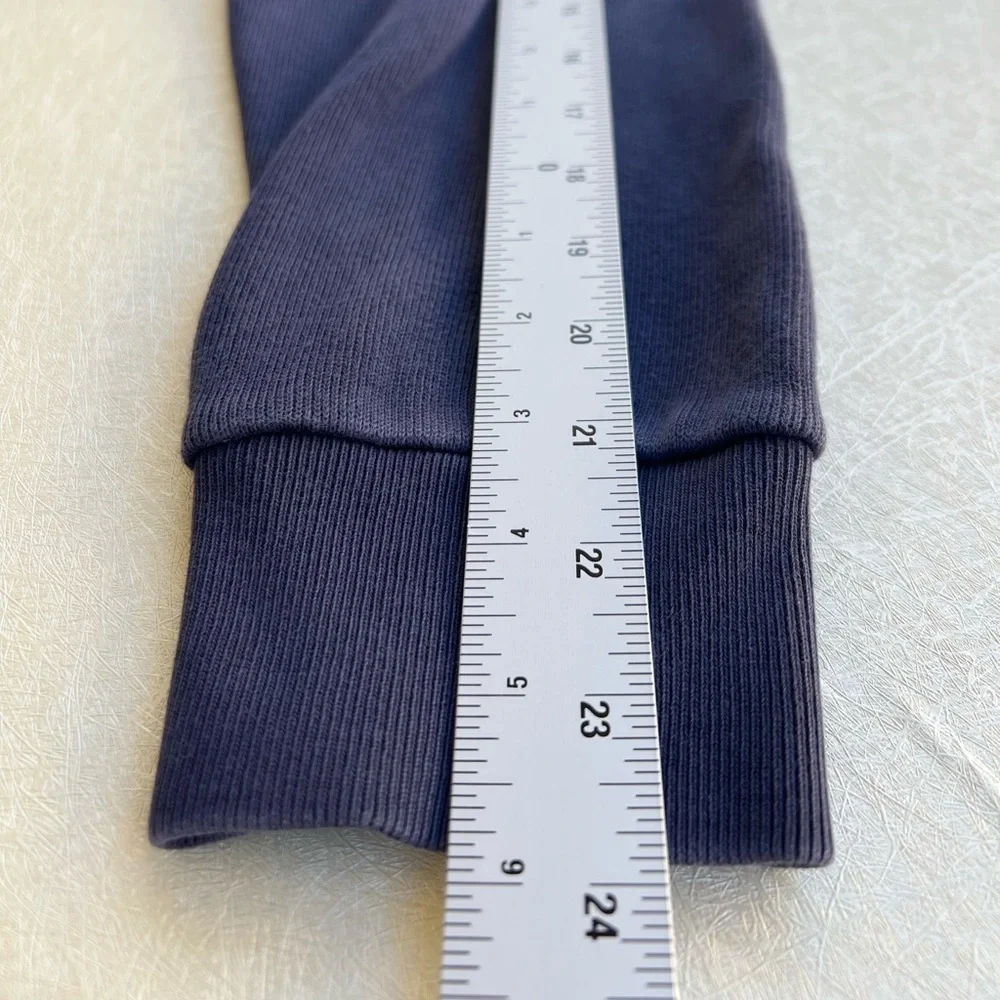 Lacoste Sweater 1/4 Zip Cotton Pockets Men Size XXL Navy Blue